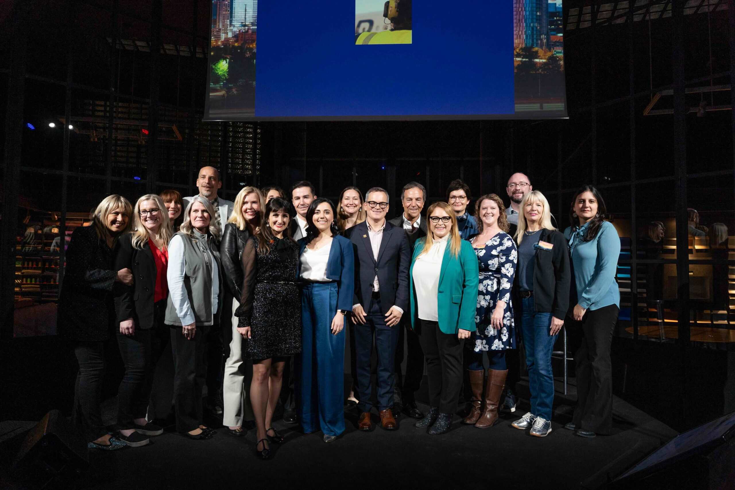 Group photo of attendees at the Brand USA Italy Roadshow event.