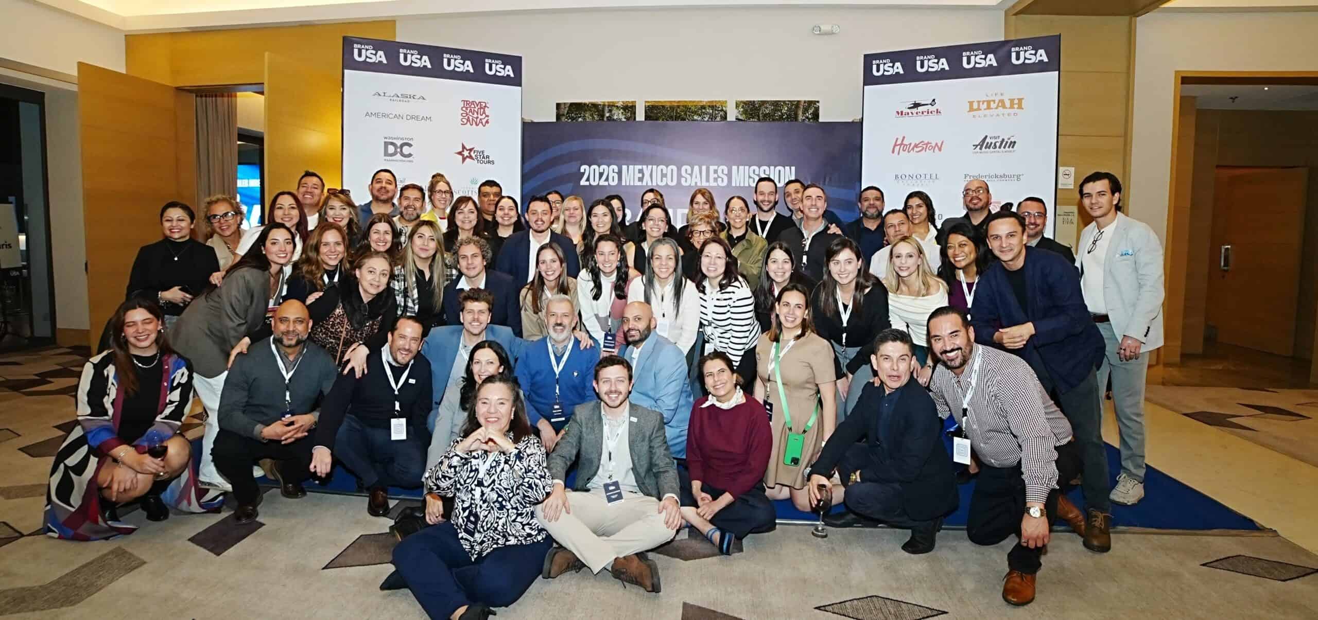 Large group of professionals at the 2026 Mexico sales mission.